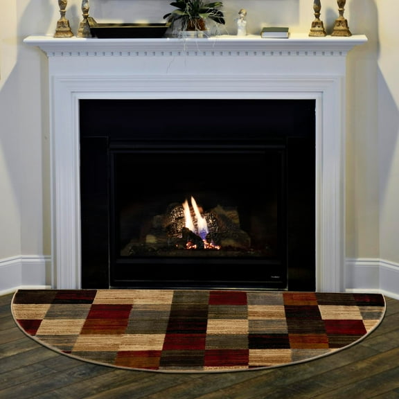 Unique Loom Barista Collection Area Rug - Gava (3' x 6' Hearth Multi/Brown)