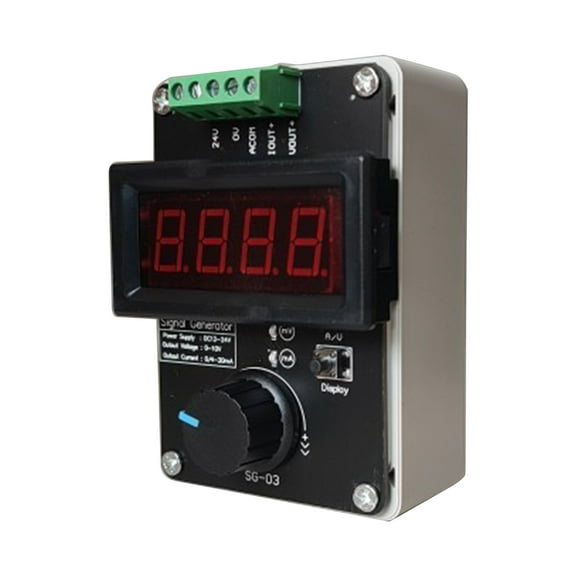 0-20mA/4-20mA/0-10V Signal Generator Adjustable Current and Voltage Analog Current Signal Source with LCD Display