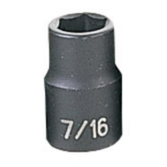 Grey Pneumatic 1014R 3/8" Drive Fractional Standard Impact Socket 7/16