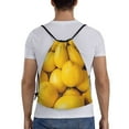 thumbnail image 4 of Defioc Ripe Yellow Lemon for Drawstring Backpack Sports Gym Bag for Women Men Children Adult Sackpack Yoga Bag for Wet Swimming,Gym,and Workout Gear -Small, 4 of 9
