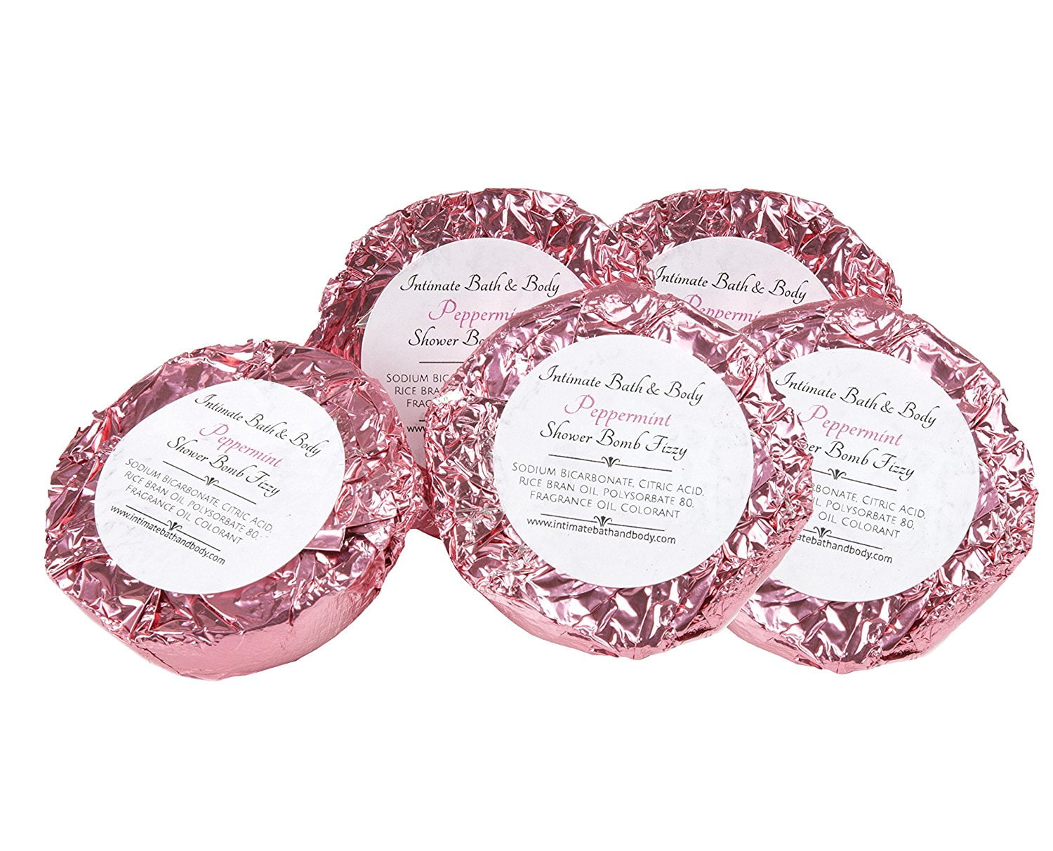 Shower Bomb Fizzies! 5 Pack Aromatherapy Shower Steamers - Peppermint