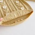 thumbnail image 5 of Fozruso Baby Girls Knit Bodysuit Long Sleeve Winter Outfit Lace Collar Romper Casual Wear Soft Comfortable Clothes For 0 12 Months Jumpsuit Cute Rompers Sizes 6-9 Months, 5 of 5