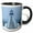 Black/White, variant on 3drose, Maine, Port Clyde. Marshall Point Lighthouse in the Fog., 11oz Two-tone Green Mug
