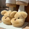 thumbnail image 7 of Cute Girls' Fuzzy Slippers Lovely Anime Doggies Soft Warm Winter House Slippers with Flat Sole Anti-slide Safe Slip-on Slipper Indoor Winter Fashion Footwear, 7 of 7