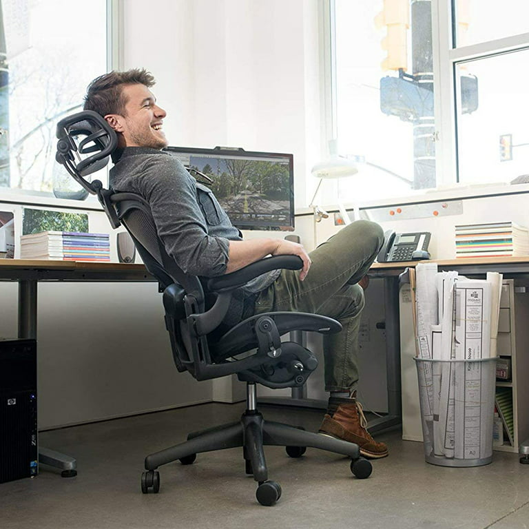 udtryk røre ved Afgang til Engineered Now H3 ENjoy Headrest for Herman Miller Aeron Chair, Carbon -  Walmart.com