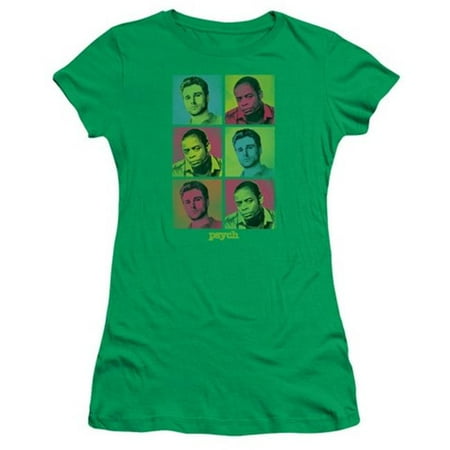 Trevco Psych-Squared Short Sleeve Junior Sheer Tee, Kelly Green - 2X