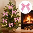 thumbnail image 4 of Christmas Tree Ornaments 50-Piece Magic Wand Set With Pre-Tied Satin Ribbon Bows In Red Green Gold White, 4 of 6