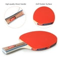 thumbnail image 2 of LEIJIAER Premium Table Tennis Set with 2 Rackets & 3 Balls - Durable Wood Handles & Spongy Rubber Surfaces for Enhanced Spin and Power - Ideal for Home, School, or Club Play (Random Ball Colors), 2 of 6
