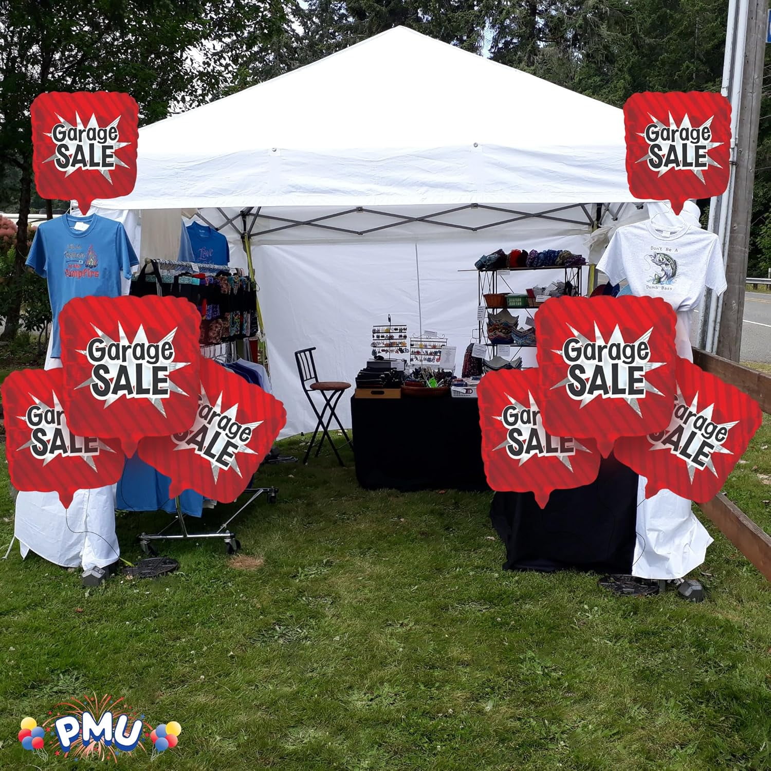 PMU Garage Sale Square Shaped 18 Inch Mylar-Foil Balloon Pkg/1