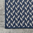 thumbnail image 4 of nuLOOM Camryn Herringbone Indoor/Outdoor Area Rug, 2' x 6', Runner, Camryn Navy, 4 of 7