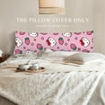 thumbnail image 3 of Hello Kitty Anime Body Pillow Cover Ultra Soft Microfiber Pillowcases with Hidden Zipper Closure 20x54inch, 3 of 5