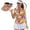 Colorful Hippie Flower, variant on Aplkyhs Patriotic Star Women's Golf Shirt and Sun Visor Hat Set Adjustable Fashion Baseball Golf Cap Quick Dry Women Sport Cloth Breathable Fabric for Camping Fishing Music Festival