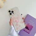 thumbnail image 6 of Compatible with iPhone 14 Pro Max Cute Case Glossy Butterfly Shiny Blue Clear Bling Glitter Luxury Soft TPU Bumper Ultra Thin Slim Lightweight Shockproof Protective Cover for Girls Women, 6 of 10