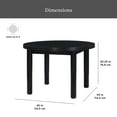 thumbnail image 4 of Better Homes & Gardens Adlin 45 in Round Dining Table, Dining Room, Charcoal, 4 of 11