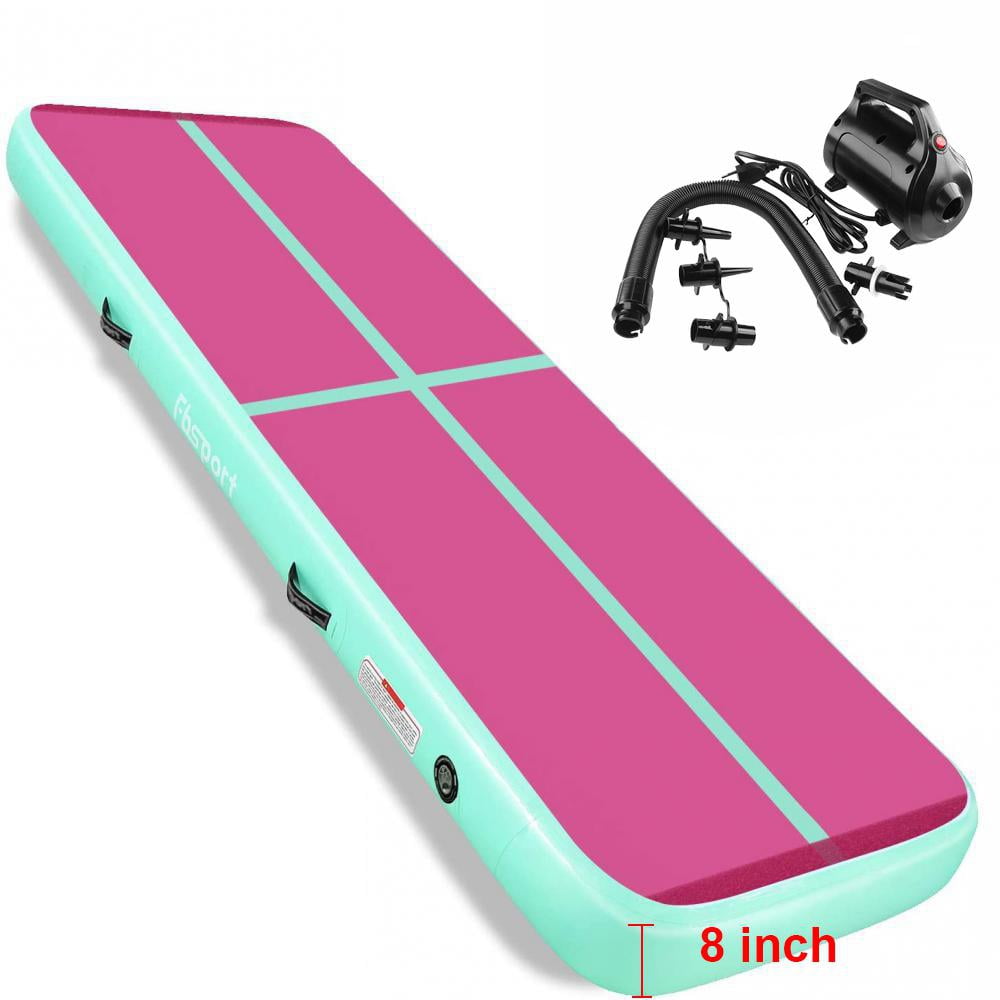 Fbsport 10 ft Inflatable Gymnastics Mat Air Track 8 inches Thickness