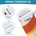 thumbnail image 3 of Yayeee 30oz Stainless Steel Tumbler with Straw and Handle Double-Wall Insulated Travel Water Bottle, Colorful Plane, 3 of 8