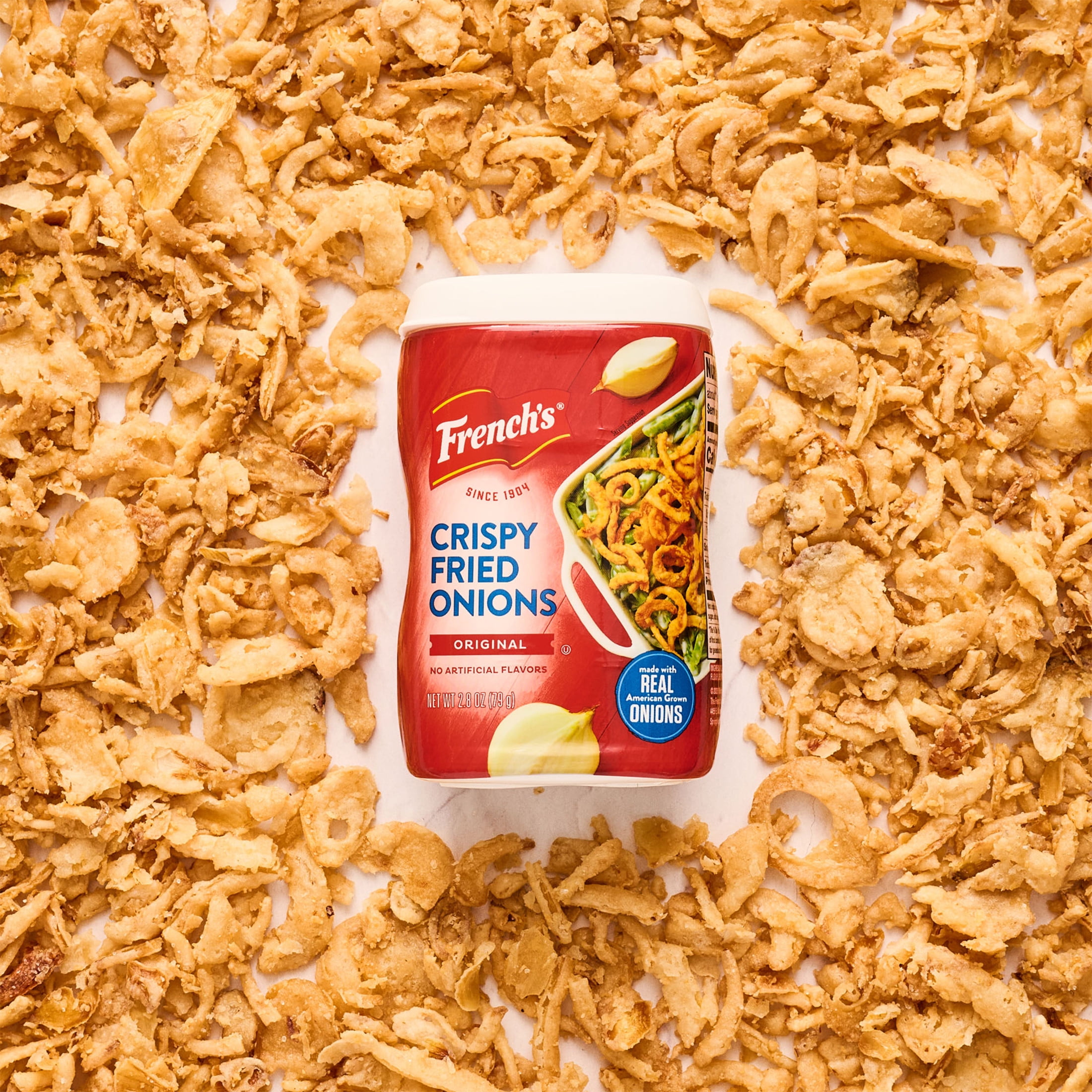 (6 pack) French's Kosher Original Crispy Fried Onions, 2.8 oz Can