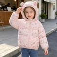 thumbnail image 6 of Nugftut Girls Boys Puffer Jackets Size 1-2 Years Hooded Winter Coat Warm Windproof Printed Kids Clothing, 6 of 8