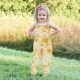 thumbnail image 4 of Odeerbi 1-6 Years Toddler Girls Summer Jumpsuit Tie-Dye Camisole Romper Casual Breathable Comfortable Overalls Strap Bib Overall Pants Playsuit, 4 of 5
