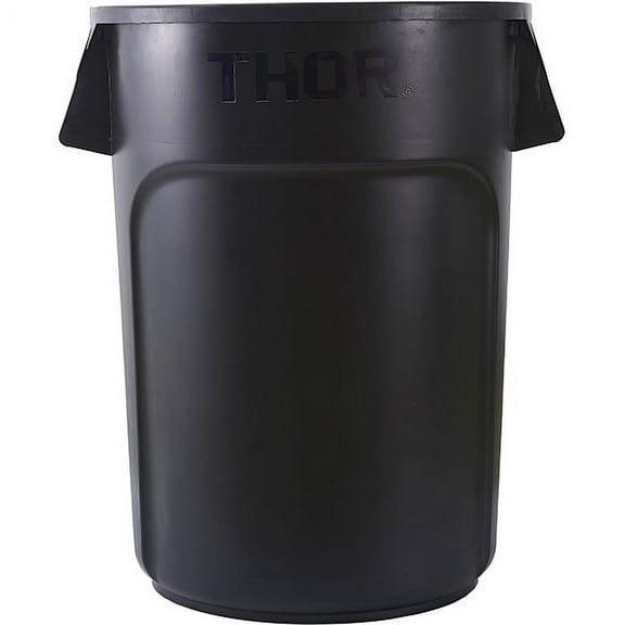 Trust Thor Round Container, 44 gal, 31 1/2" x 24", Black (1 Unit)