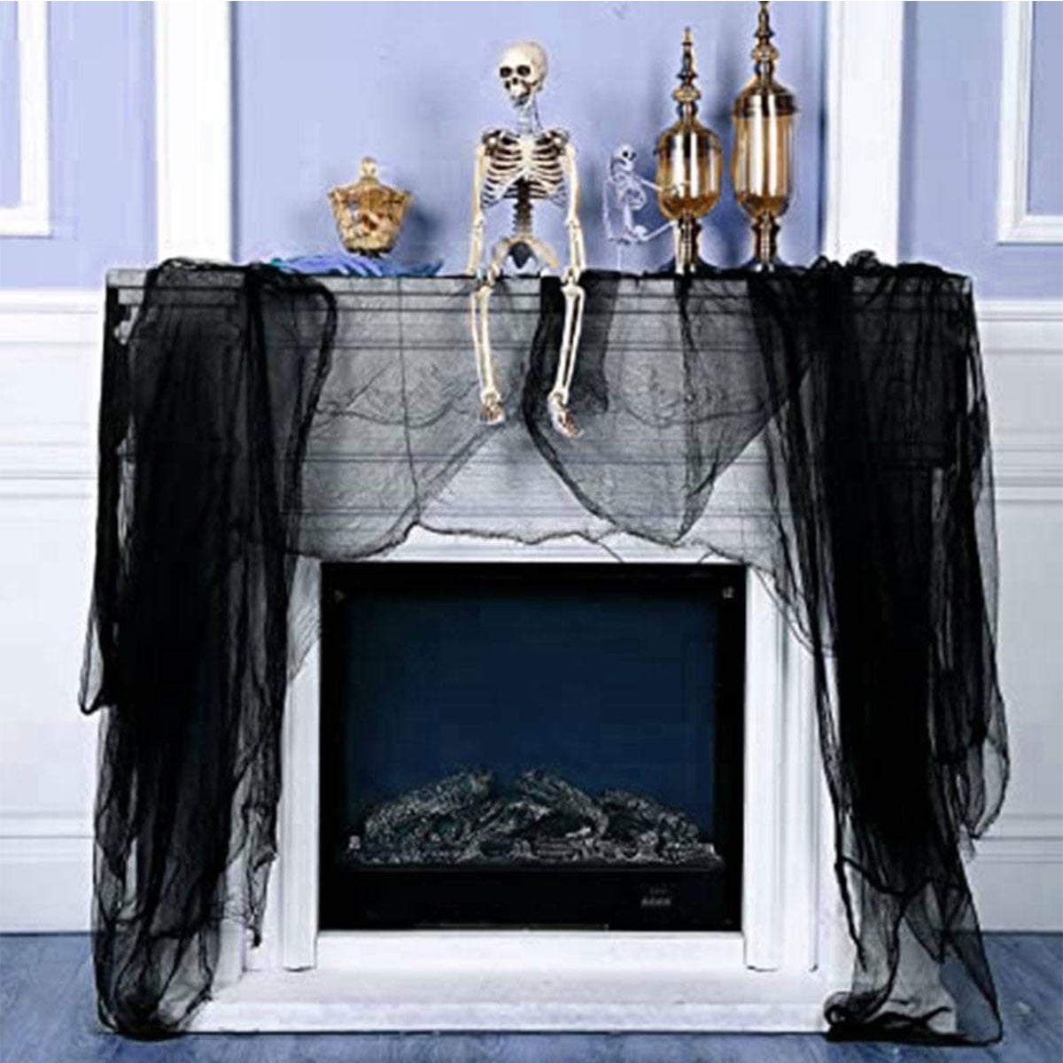 Big Spooky Black Creepy Cloth, Small/Large Halloween Creepy Cloth