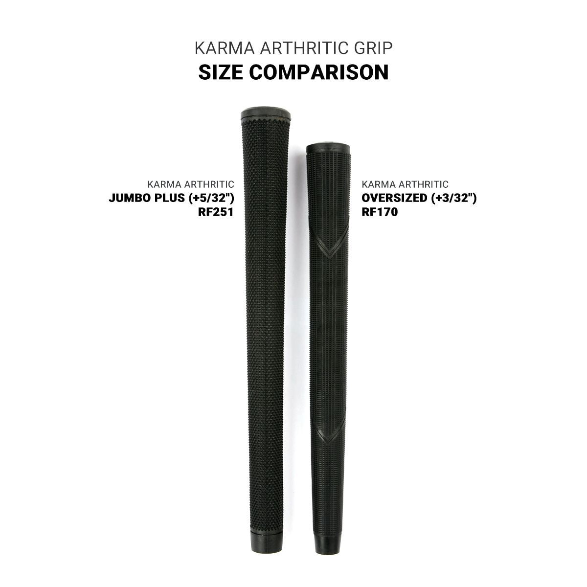 Karma Arthritic (+3/32") 25 Piece Golf Grip Bundle