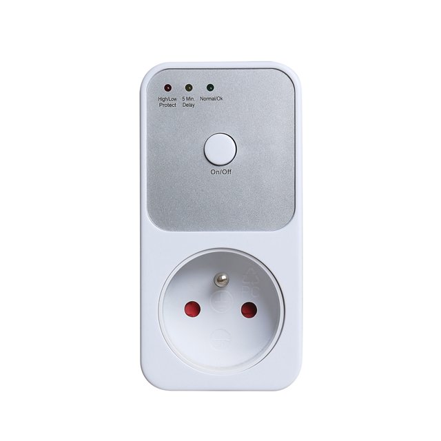 Labymos 170-260V Voltage Protector 5-6 Minutes Relay Socket EU/FR/USA Plug Electrical Stabilizer Automatic Refrigerator Protecting