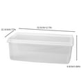 thumbnail image 2 of Clearance Food Storage under $5,Freshness Preservation Box Plastic Rectangular Transparent Sealed Refrigerated Box Refrigerator Commercial Storage Box For Fruit And Meat Food Storage Box, 2 of 3