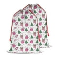 thumbnail image 2 of Christmas Bags Drawstring,Pink Christmas Santa and Tree Pattern Large Xmas Christmas Gift Bags,Reusable for Xmas and New Year Party Favors and Supplies,27.6" X 19.7", 2 of 6