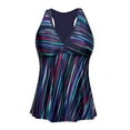 thumbnail image 4 of Women Swimsuits Tankini Tops Racerback Swim Tops Flowy Bathing Suit Tops Swimsuit Tops No Bottom Black S, 4 of 4