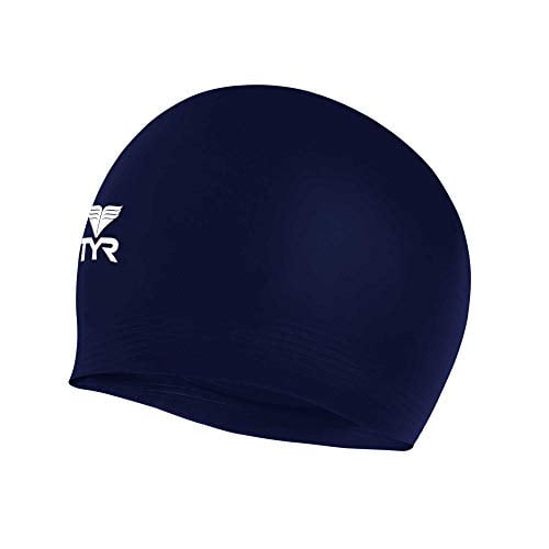 TYR Latex Swim Cap, Navy - Walmart.com