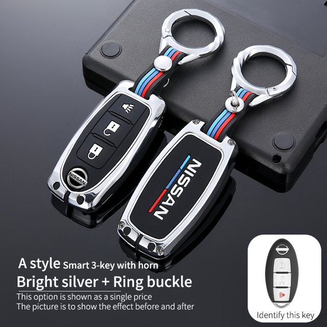 Funda Completa Para Llave Remota De Coche Para Nissan Qashqai Juke J10 J11 X-Trail T32 T31 Kicks Tiida Pathfinder Note Case Shell Cover huangjie unisex