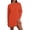 Orange, variant on Women's Autumn Winter Knit Sweater Solid Color Long Sleeve Crewneck Long Knitwear
