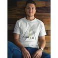 thumbnail image 2 of Endless Endless Road Design Men White T-Shirt, Male Large, 2 of 4