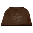 thumbnail image 1 of Star Of David Rhinestone Shirt Brown Med (12), 1 of 1