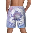 thumbnail image 4 of Haiem Round Snow Merry Christmas Men'S Quick-Dry Swim Trunks: Comfortable Beach Shorts With Mesh Lining And Pockets - Ideal For Swimming And Sunbathing Small, 4 of 9