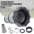 thumbnail image 3 of Hose Adapter for Pool Pump Hose Adapter Reusable Threaded Connection Pump Hose Conversion Adapter for Pool Pump Fit Aru Reusable Threaded Hose Adapter, 3 of 8