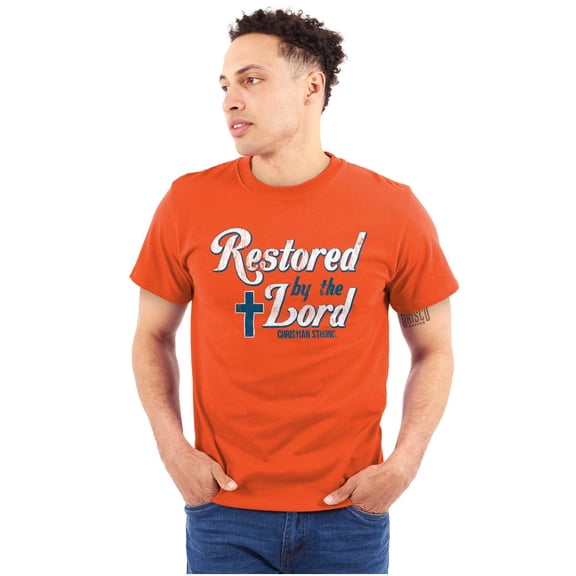 Christian Loved by The Lord Plus Size Crewneck Graphic Tee Shirt Brisco Brands 2X