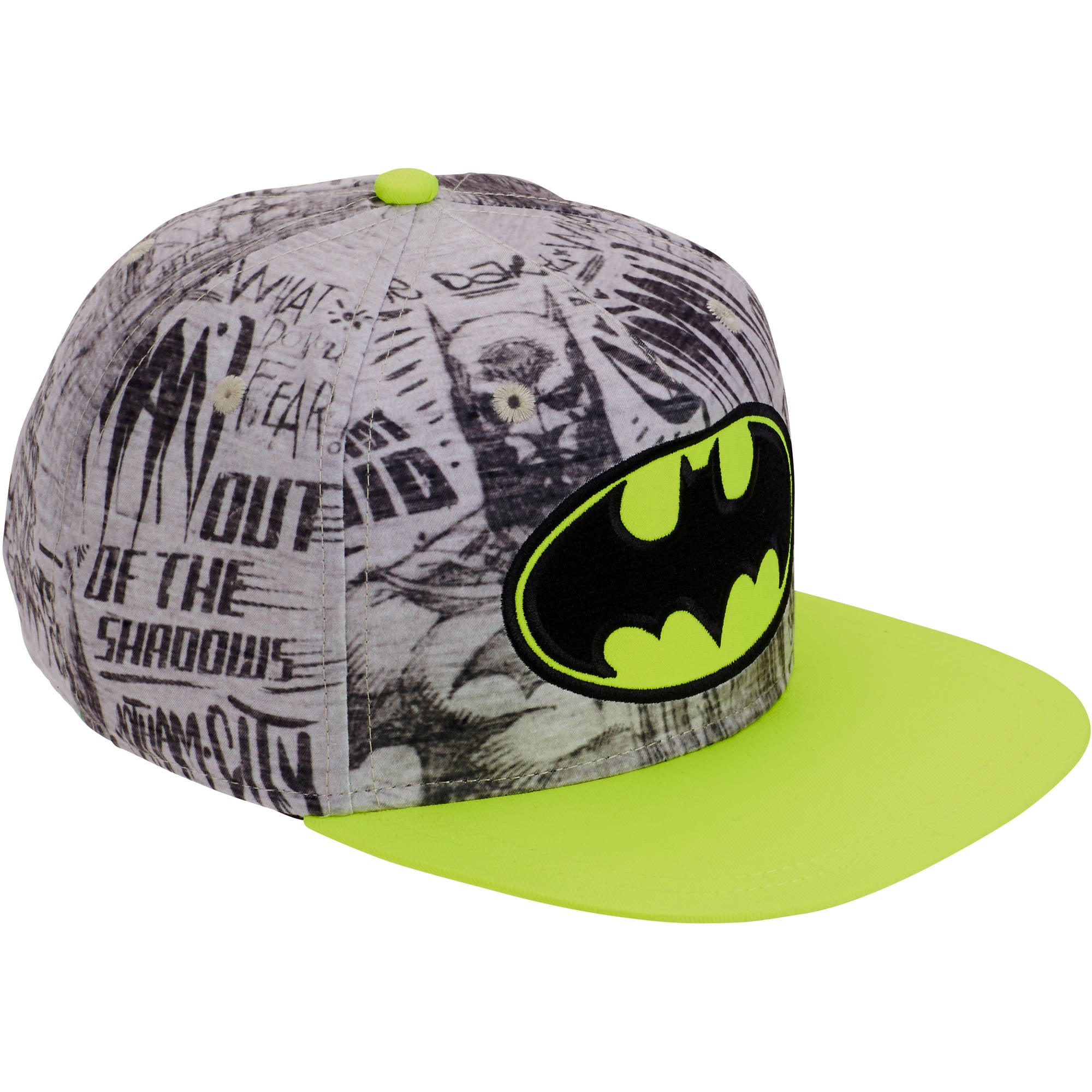 batman flat bill hat