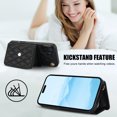 thumbnail image 3 of For Iphone 16 Plus Crossbody Rhombic Horizontal Wallet Leather Phone,iPhone 12, 3 of 7