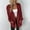 Wine, variant on Turilly Womens Jackets Ladies Fashion Women Casual Pockets Long Sleeve Casual Solid Coat Cardigan Blouse