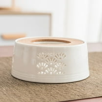 MLINS Electric Teapot Warmer Tea Warmer Tea Stove 14X14CM White