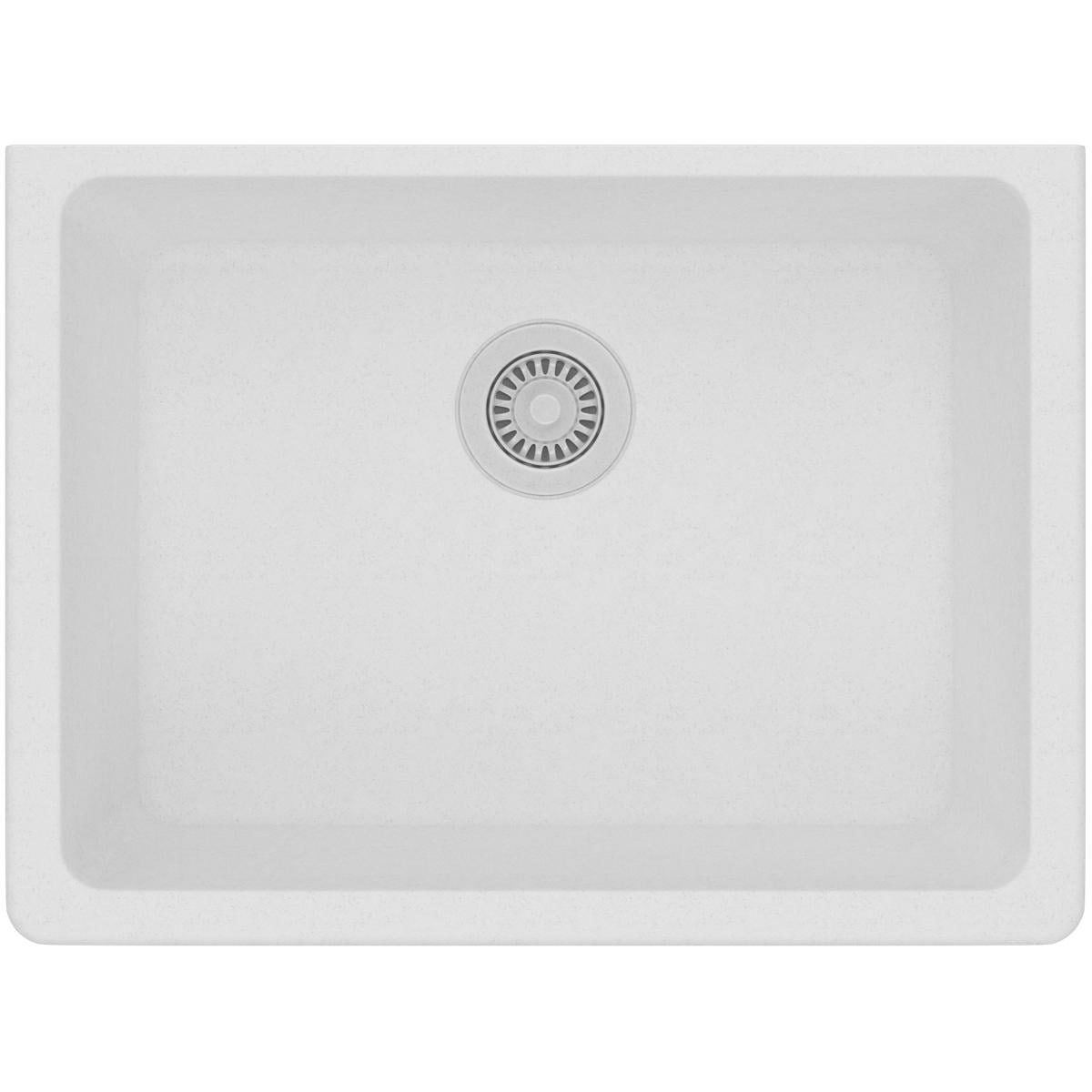 Photo 1 of Elkay ELGU2522 Gourmet 25" Single Basin Granite Composite Kitchen Sink for Undermount Installations - White