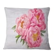 thumbnail image 2 of Designart Bunch of Peony Flowers In Vase - Floral Throw Pillow - 18x18, 2 of 5