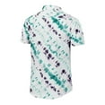 thumbnail image 5 of Fesfesfes Short Sleeve Blouse for Men Turn Down-Collar Casual Button Printed Short Sleeve Tops Blouse, 5 of 9