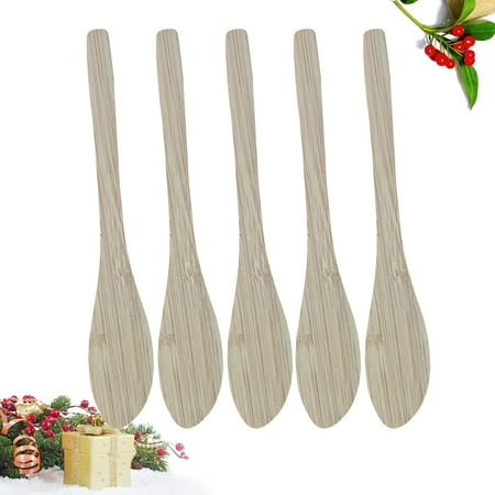 

NICEXMAS 20PCS Bamboo Dumpling Stuffing Scoop Wonton Filling Spoon Kitchen Gadgets Bun Making Tool