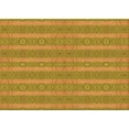thumbnail image 1 of Ahgly Company Machine Washable Indoor Rectangle Transitional Yellow Area Rugs, 7' x 10', 1 of 7