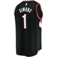 thumbnail image 3 of Men's Fanatics Anfernee Simons Black Portland Trail Blazers Fast Break Replica Jersey - Icon Edition, 3 of 3