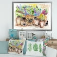 thumbnail image 3 of Designart 'Lavender Flowers On Ancient Cart Illustration' Traditional Framed Art Print, 3 of 4