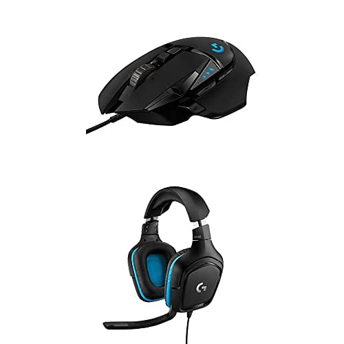 Paquete de auriculares para juegos Logitech G432 y ratón para juegos G502 Hero